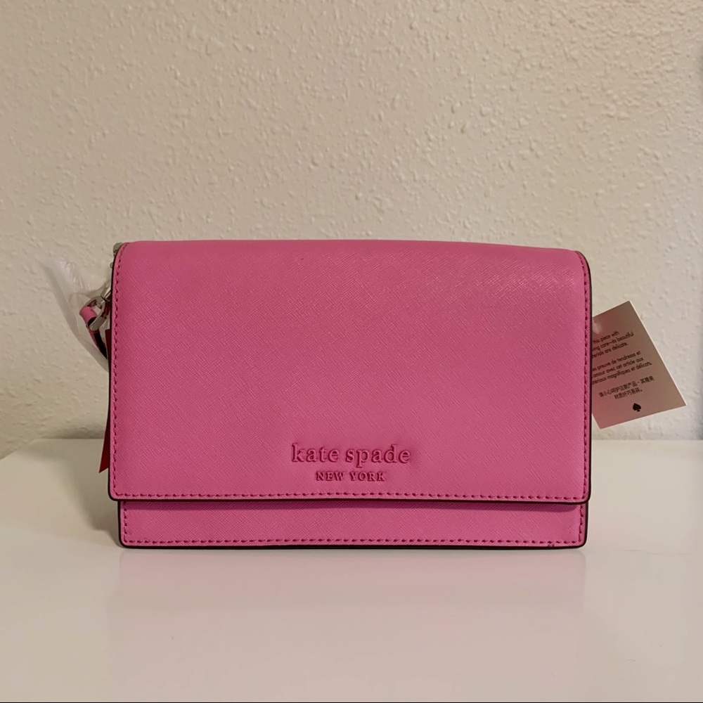 NWT Authentic Kate Spade Crossbody in Bright Peony
